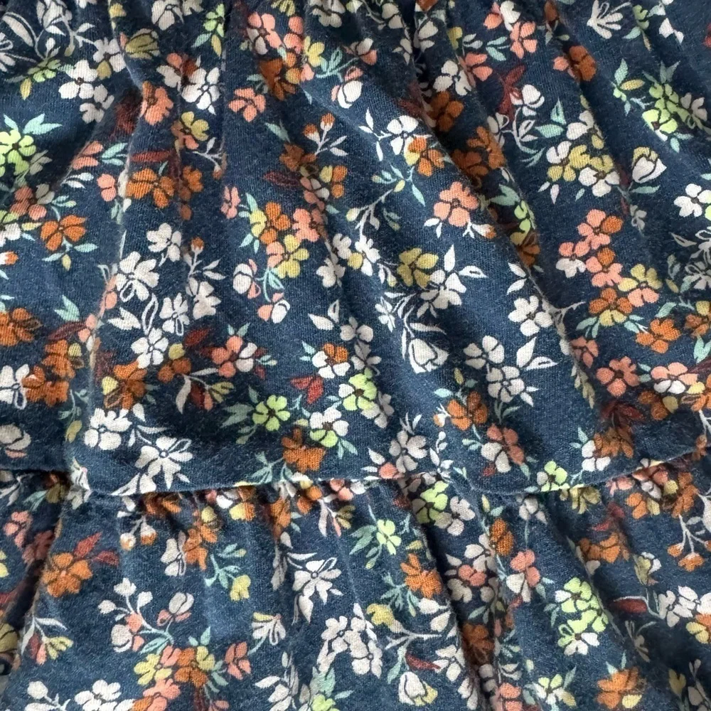 Carter’s Navy Floral Dress Short sleeve fall floral dress – Size 12 Months